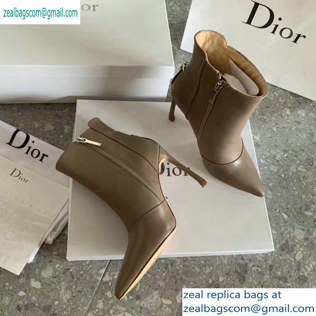 Dior Heel 10cm Star Ankle Boots Camel 2019