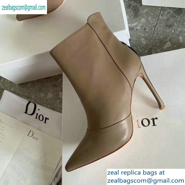 Dior Heel 10cm Star Ankle Boots Camel 2019