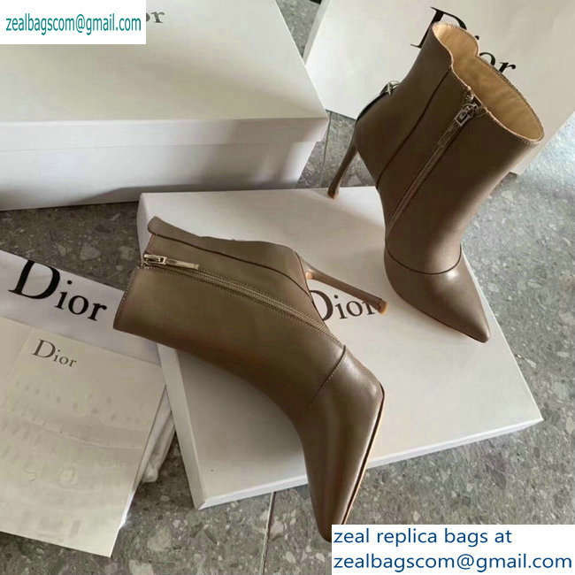 Dior Heel 10cm Star Ankle Boots Camel 2019