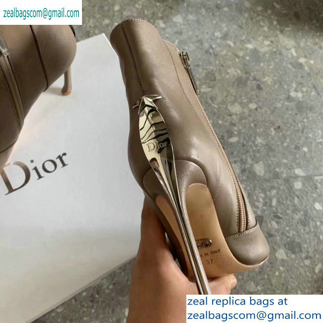 Dior Heel 10cm Star Ankle Boots Camel 2019