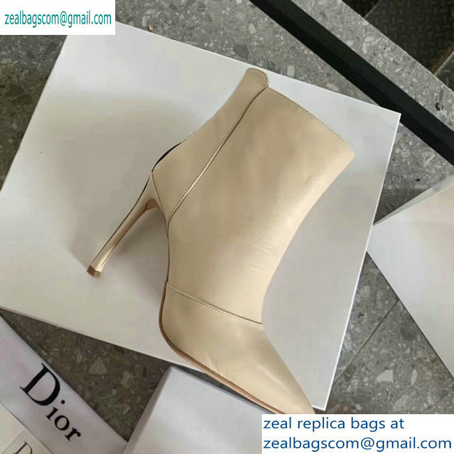 Dior Heel 10cm Star Ankle Boots Creamy 2019