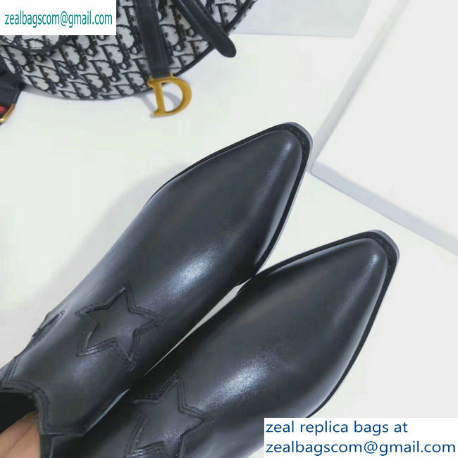 Dior Heel 4.5cm L.A. Degrade Ankle Boots Black Star Cut-out 2019