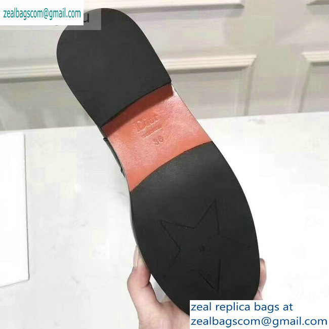 Dior Heel 4cm Button Calfskin High Boots Black 2019 - Click Image to Close