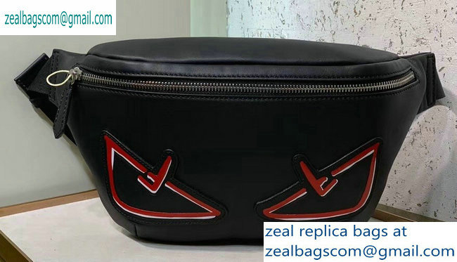 Fendi Bag Bugs Belt Bag Black/Red Diabolic Eyes 2019 - Click Image to Close