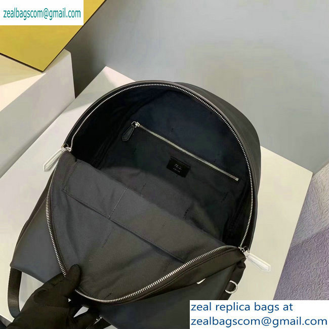 Fendi Bag Bugs Large Backpack Bag Black/White Eyes with Front Pocket 2019 - Click Image to Close