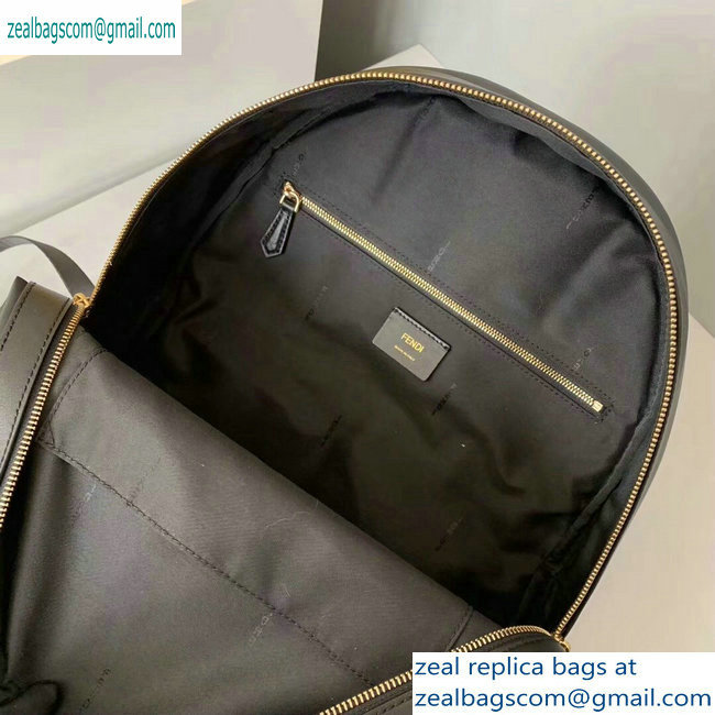 Fendi Bag Bugs Large Backpack Bag Black with Front Pocket 2019