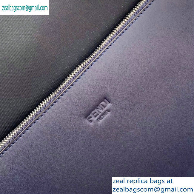 Fendi Bag Bugs Large Backpack Bag with Front Pocket Blue/White Diabolic Eyes 2019 - Click Image to Close