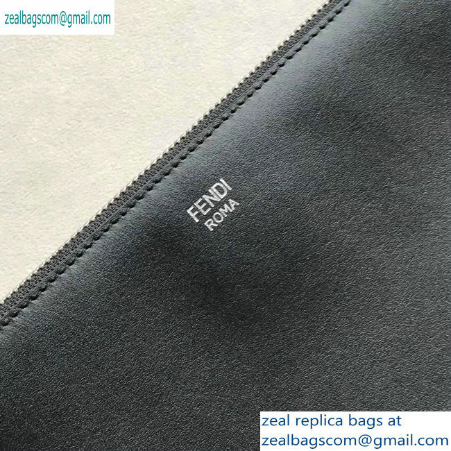 Fendi Bag Bugs Metal Eyes Pouch Clutch Bag Black - Click Image to Close