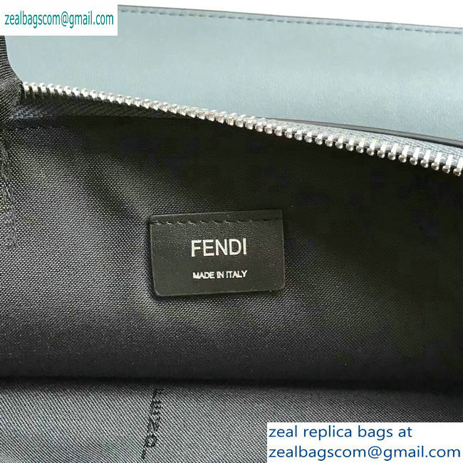 Fendi Bag Bugs Metal Eyes Pouch Clutch Bag Gray