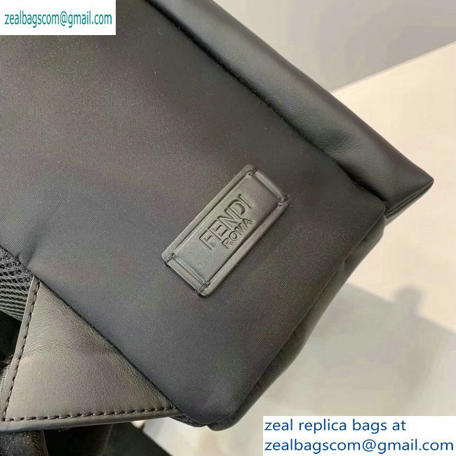 Fendi Bag Bugs Nylon Large Backpack Bag Black/White Eyes 2019