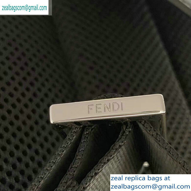 Fendi Bag Bugs Nylon One-shoulder Backpack Belt Bag Black/White Eyes 2019