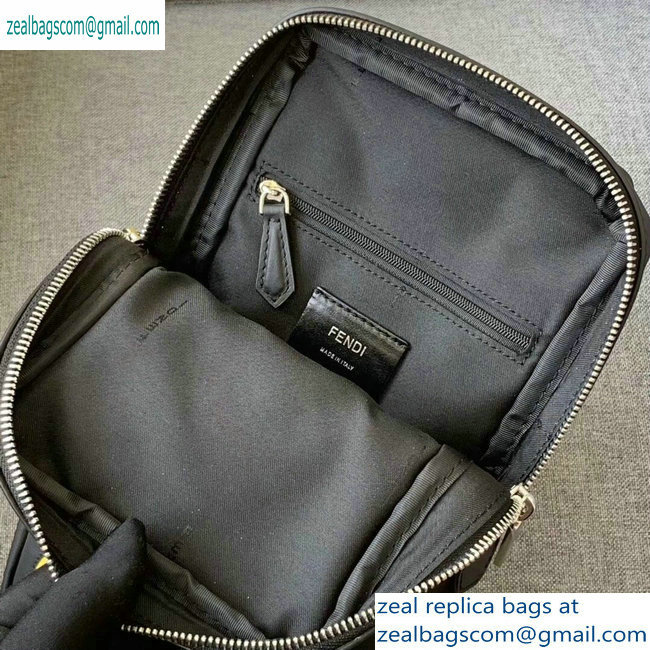 Fendi Bag Bugs One-shoulder Backpack Belt Bag Black/Yellow Diabolic Eyes 2019