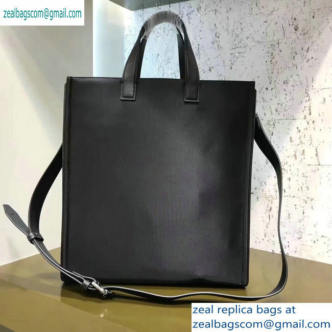 Fendi Bag Bugs Shopping Tote Bag Black/Metal Eyes 2019 - Click Image to Close