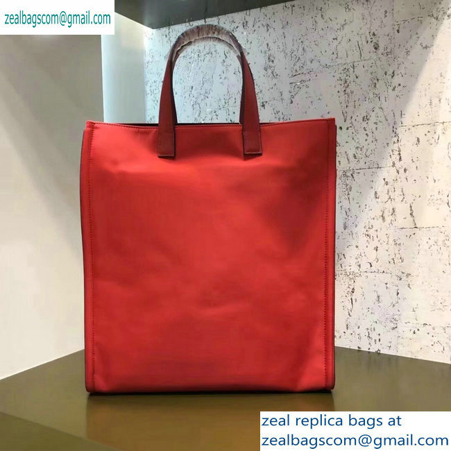 Fendi Bag Bugs Shopping Tote Bag Red/White Eyes 2019 - Click Image to Close