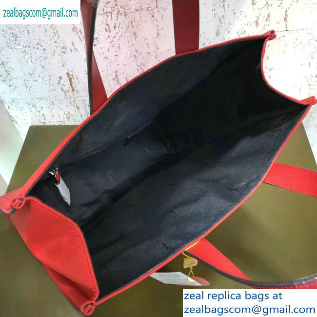 Fendi Bag Bugs Shopping Tote Bag Red/White Eyes 2019