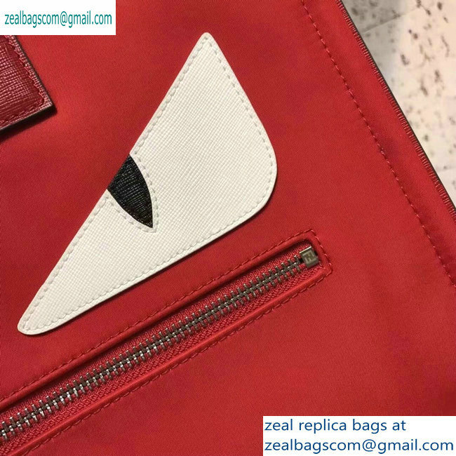 Fendi Bag Bugs Shopping Tote Bag Red/White Eyes 2019 - Click Image to Close