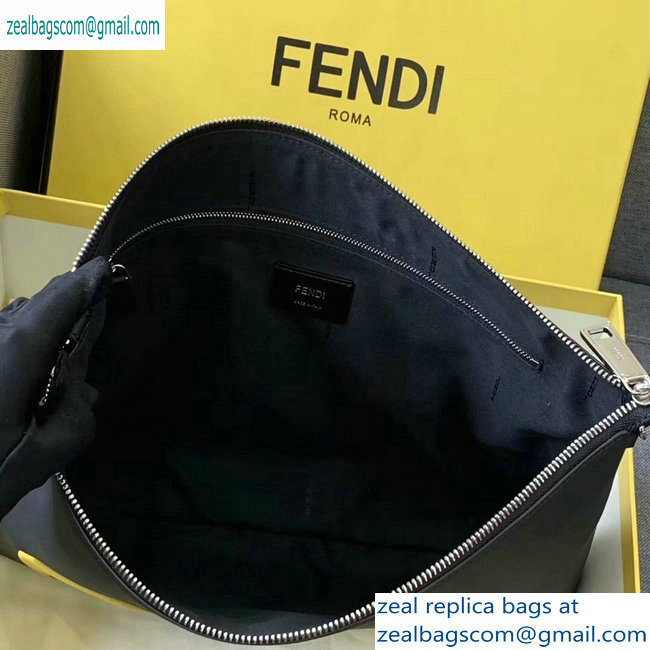 Fendi Bag Bugs Slim Messenger Bag Black/Yellow Diabolic Eyes 2019 - Click Image to Close
