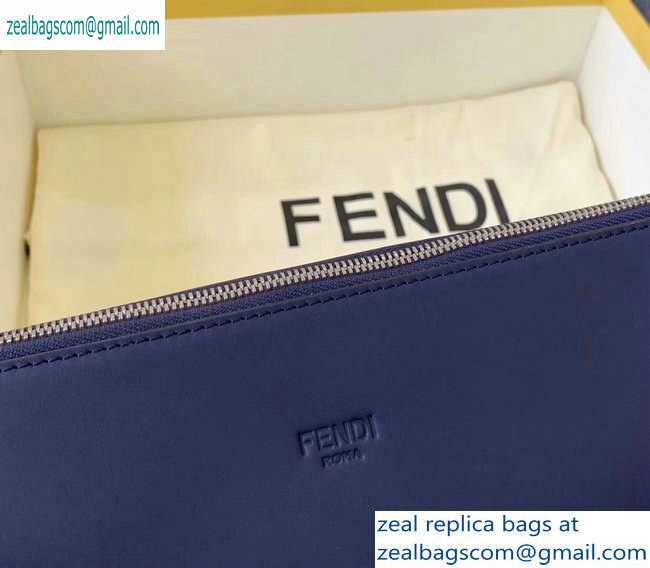 Fendi Bag Bugs Slim Messenger Bag Blue/White Diabolic Eyes 2019 - Click Image to Close