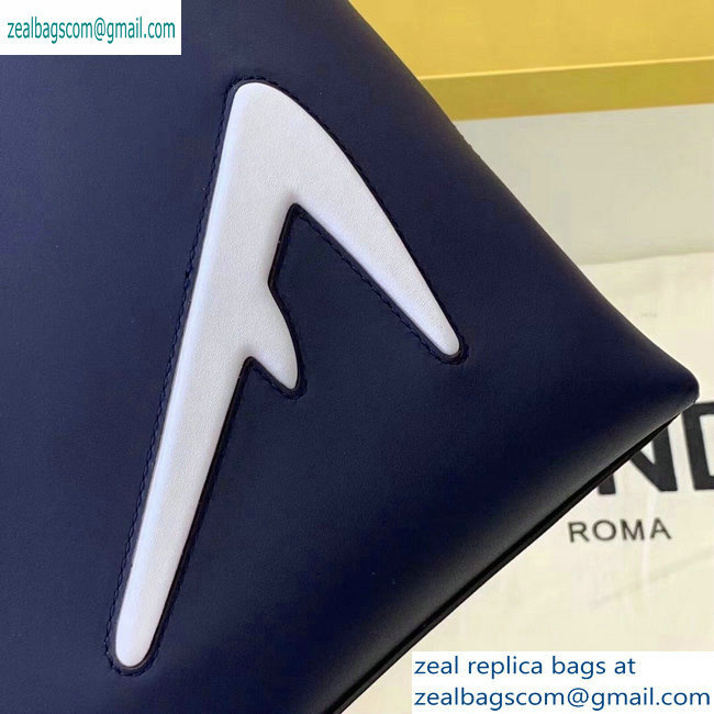 Fendi Bag Bugs Slim Messenger Bag Blue/White Diabolic Eyes 2019 - Click Image to Close