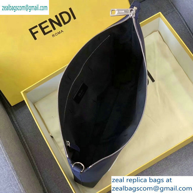 Fendi Bag Bugs Slim Messenger Bag Blue/White Diabolic Eyes 2019 - Click Image to Close