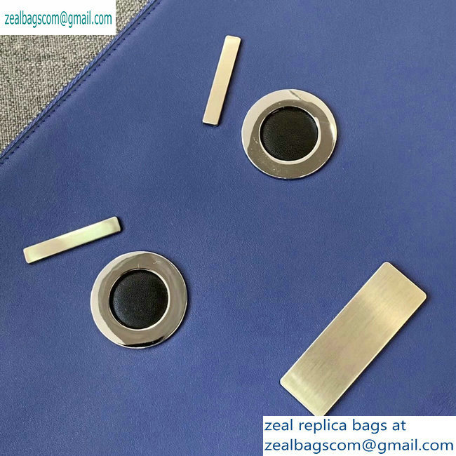 Fendi Bag Bugs Slim Pouch Clutch Bag Blue - Click Image to Close