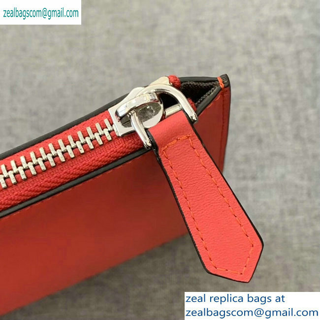 Fendi Bag Bugs Slim Pouch Clutch Bag Red - Click Image to Close