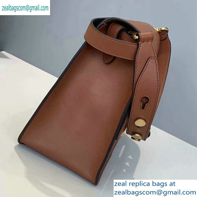 Fendi Leather Kan U Large Bag Brown 2019