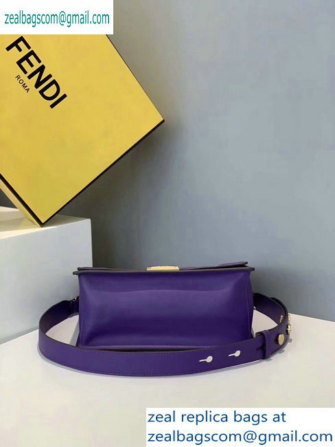 Fendi Leather Kan U Medium Bag Purple 2019 - Click Image to Close