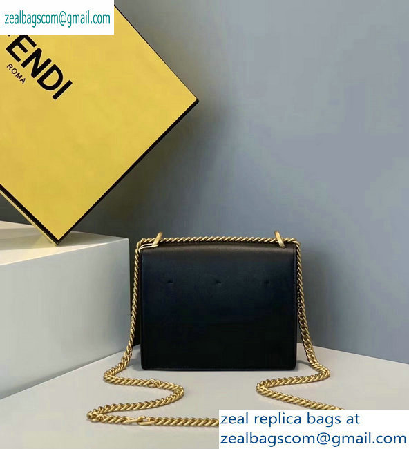 Fendi Leather Kan U Mini Bag Black 2019 - Click Image to Close
