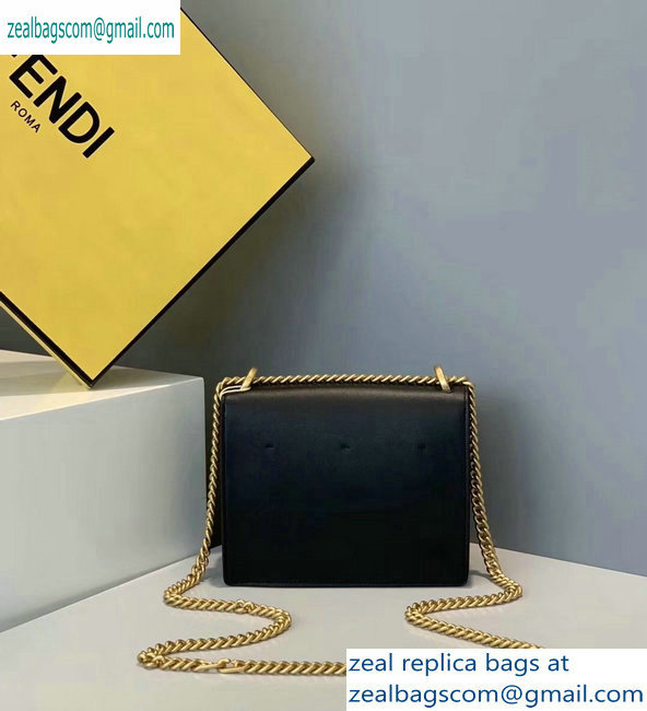 Fendi Leather Kan U Mini Bag Black 2019