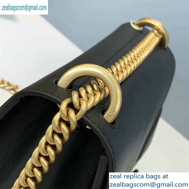 Fendi Leather Kan U Mini Bag Black 2019