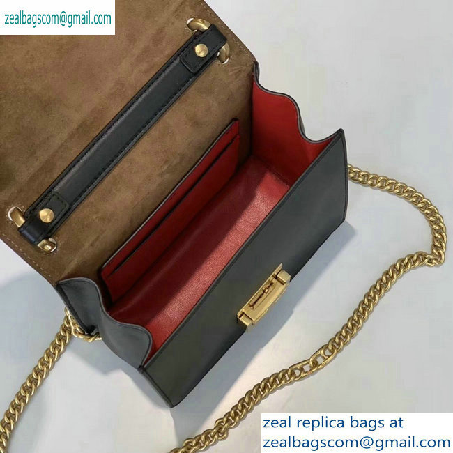 Fendi Leather Kan U Mini Bag Black 2019 - Click Image to Close