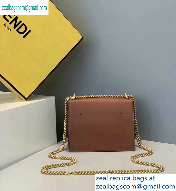 Fendi Leather Kan U Mini Bag Brown 2019