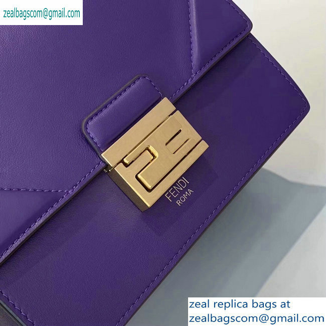 Fendi Leather Kan U Mini Bag Purple 2019 - Click Image to Close