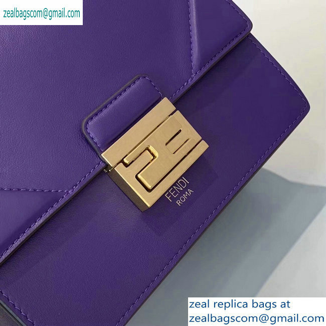 Fendi Leather Kan U Mini Bag Purple 2019