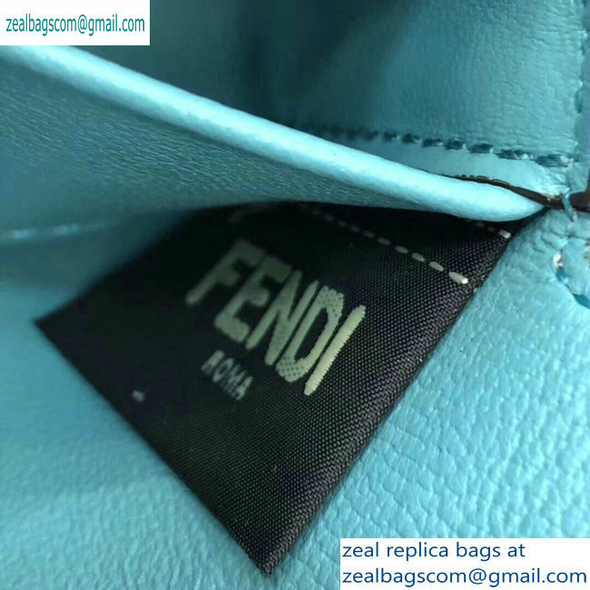 Fendi Roma Amor Leather Micro Baguette Bag Charm Red 2019