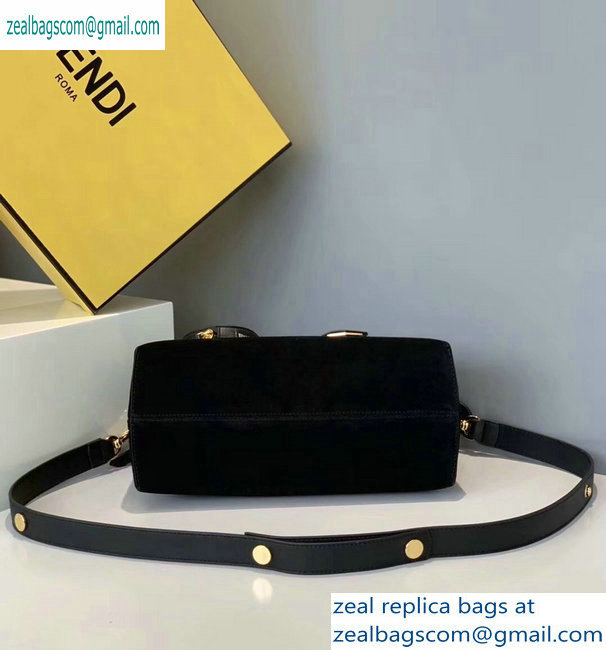 Fendi Suede By The Way Boston Regula Medium Bag Black 2019