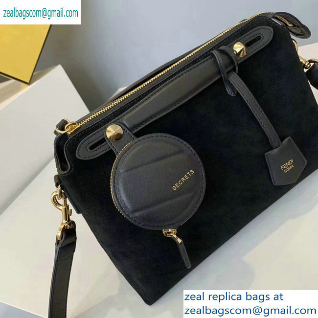 Fendi Suede By The Way Boston Regula Medium Bag Black 2019