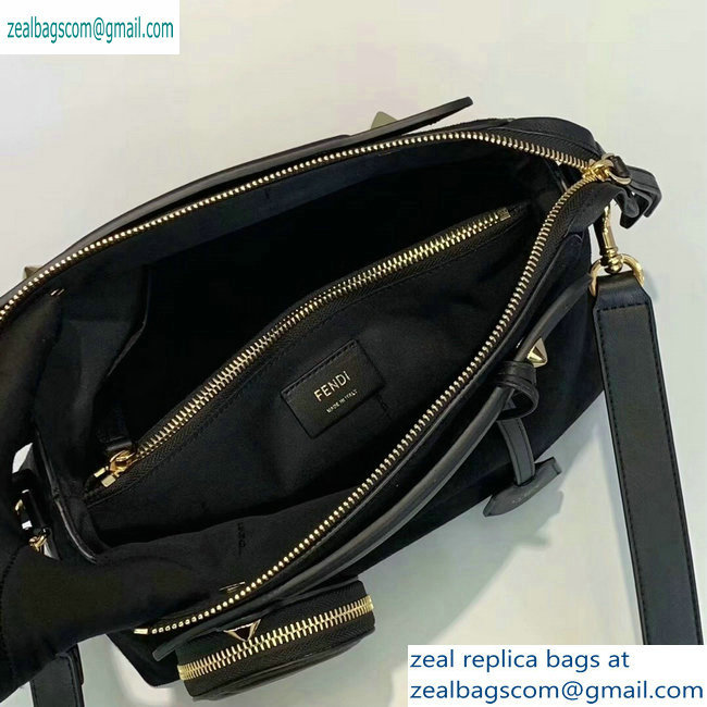 Fendi Suede By The Way Boston Regula Medium Bag Black 2019