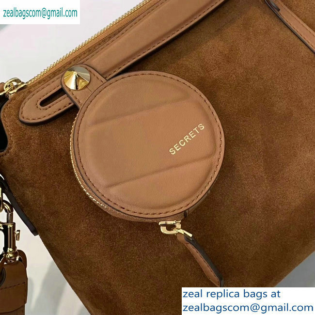 Fendi Suede By The Way Boston Regula Medium Bag Brown 2019