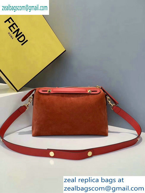 Fendi Suede By The Way Boston Regula Medium Bag Red 2019 - Click Image to Close