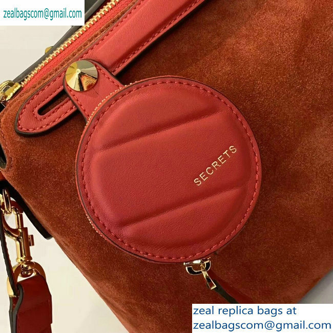 Fendi Suede By The Way Boston Regula Medium Bag Red 2019 - Click Image to Close