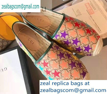 Gucci GG Star Print Espadrilles 2019 - Click Image to Close