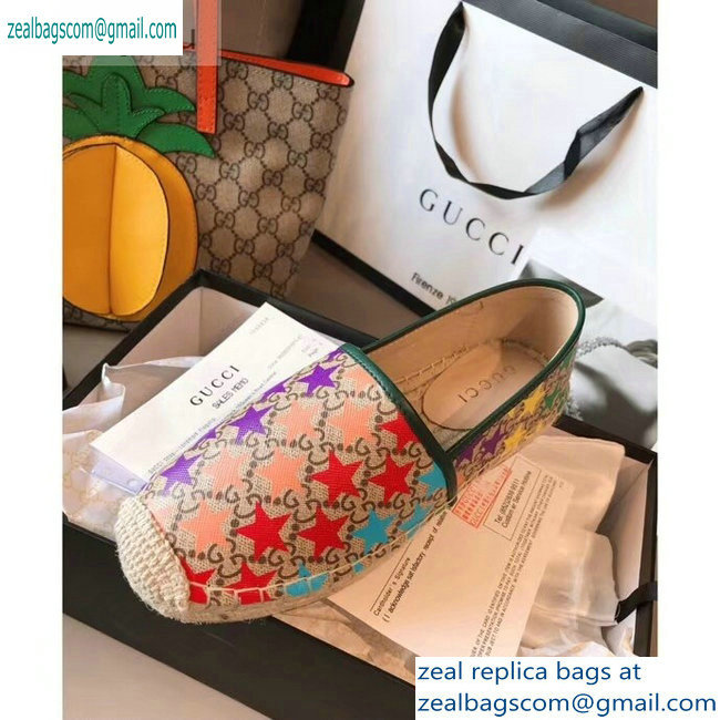 Gucci GG Star Print Espadrilles 2019 - Click Image to Close