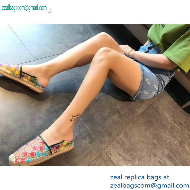 Gucci GG Star Print Espadrilles 2019 - Click Image to Close