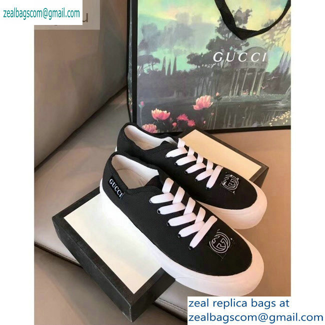 Gucci Interlocking G Sneakers Black 2019 - Click Image to Close