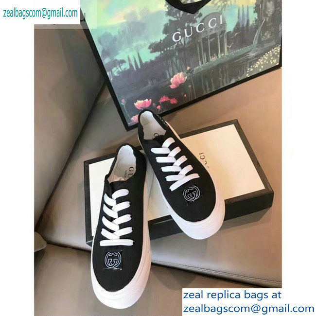 Gucci Interlocking G Sneakers Black 2019 - Click Image to Close