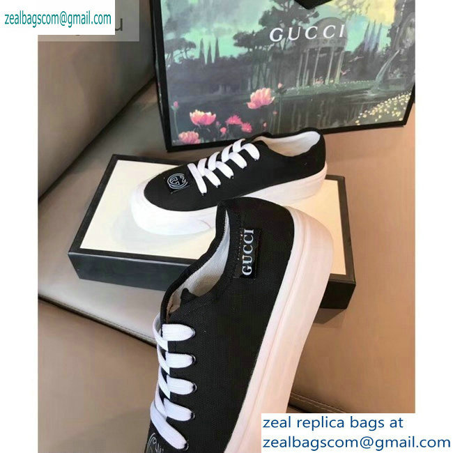 Gucci Interlocking G Sneakers Black 2019 - Click Image to Close