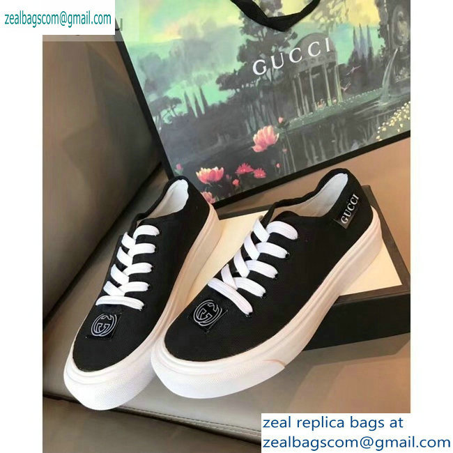 Gucci Interlocking G Sneakers Black 2019 - Click Image to Close