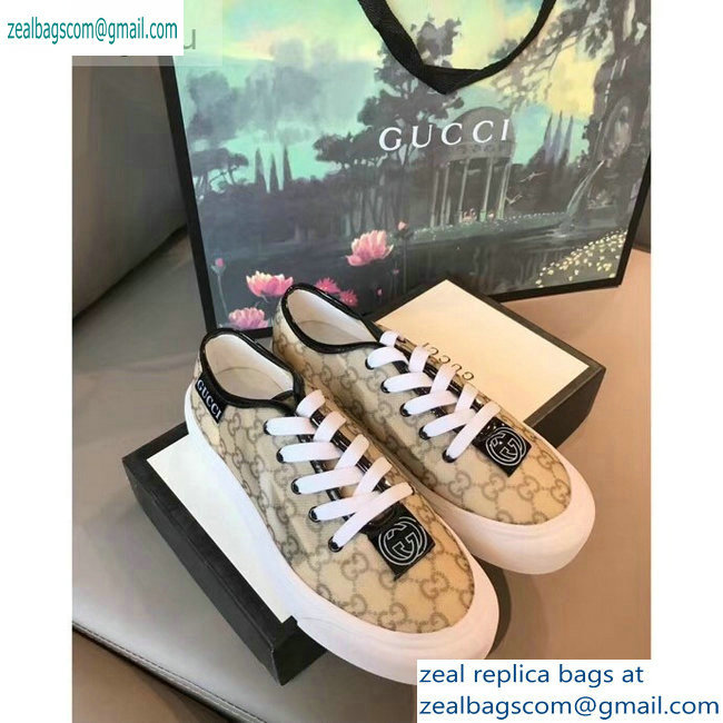 Gucci Interlocking G Sneakers GG Beige 2019 - Click Image to Close